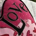 15in Valentine LOVE heart-shaped Throw pillow with customizable lettering