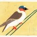 CLIFF SWALLOW loose linocut block print