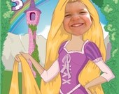 Rapunzel Birthday Party Invitation - Personalized with your photo DIGITAL FILE
