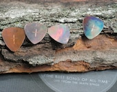 Guitar Pick Keychain Torch fired Color enraving and initials free unisex