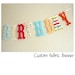 Custom - Large Happy Birthday plus cake bunting