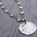Small Shiny Disc Pendant Necklace, Gold Filled - READY TO SHIP