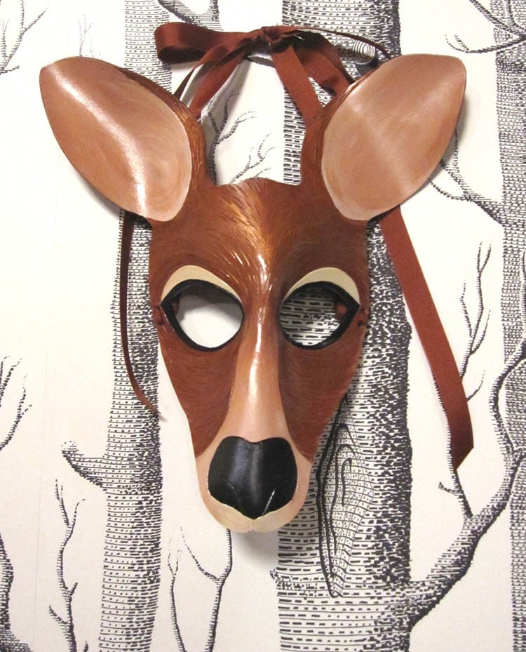 Kangaroo Leather Mask, Child Size - Made to Order ECO-FRIENDLY