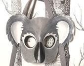 Koala Leather Mask, Adult Size - Made to Order ECO-FRIENDLY