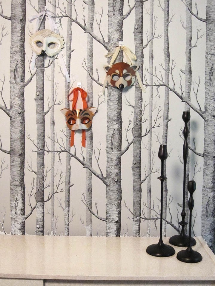 Snowy Owl Leather Mask - Adult Size Made to Order ECO-FRIENDLY