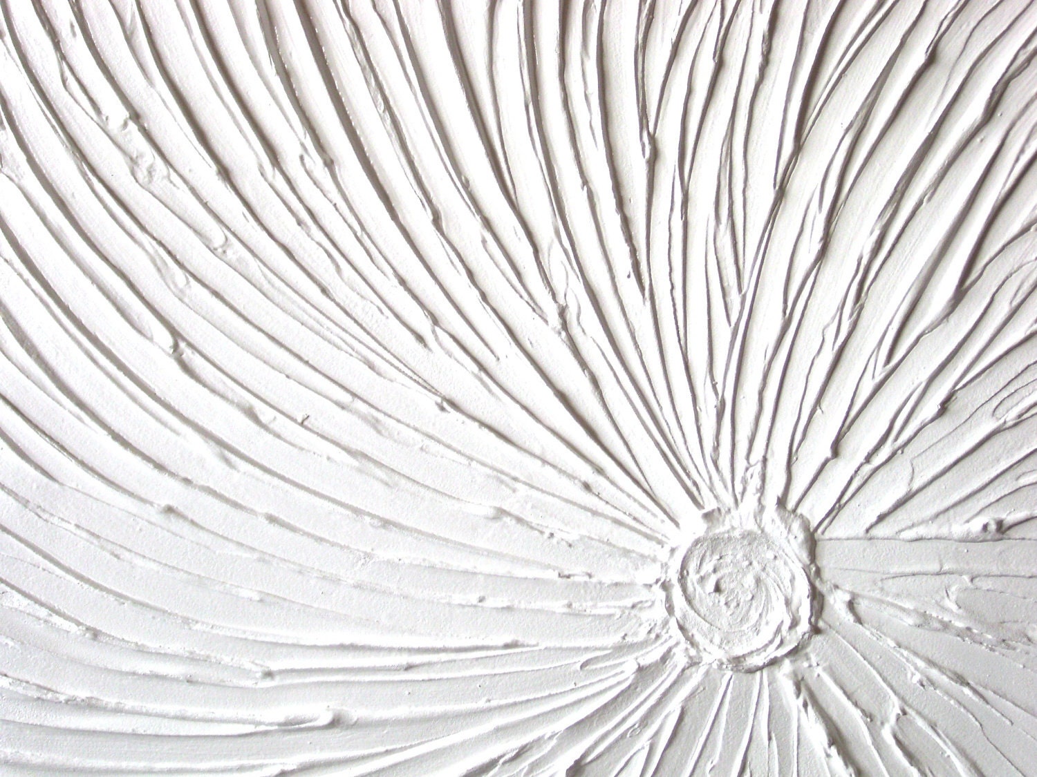 Textured Original Painting on Canvas 36x24 Modern Contemporary Wall Art Painting Home Decor Snow White Starburst, Made to Order