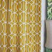 FREE U.S.SHIPPING - Set of Two 50x84 inch Designer UNlined Rod Pocket - Clip Ring Drapery Panels. Robert Allen Bella Porte in Citrine.