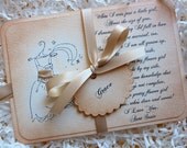 Will You Be My Flower Girl Handmade Luxury Vintage Style Keepsake Card Glittered Dress Sweet Poem