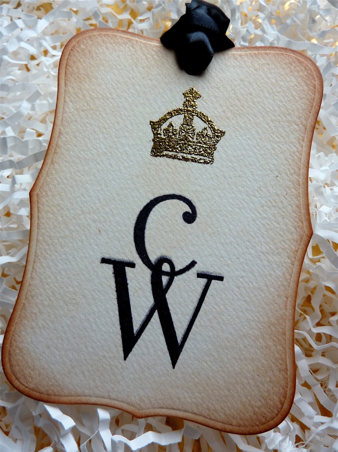 Royal Wedding Wishing Tree Custom Tags Vintage Style/Embossed Set Of 50