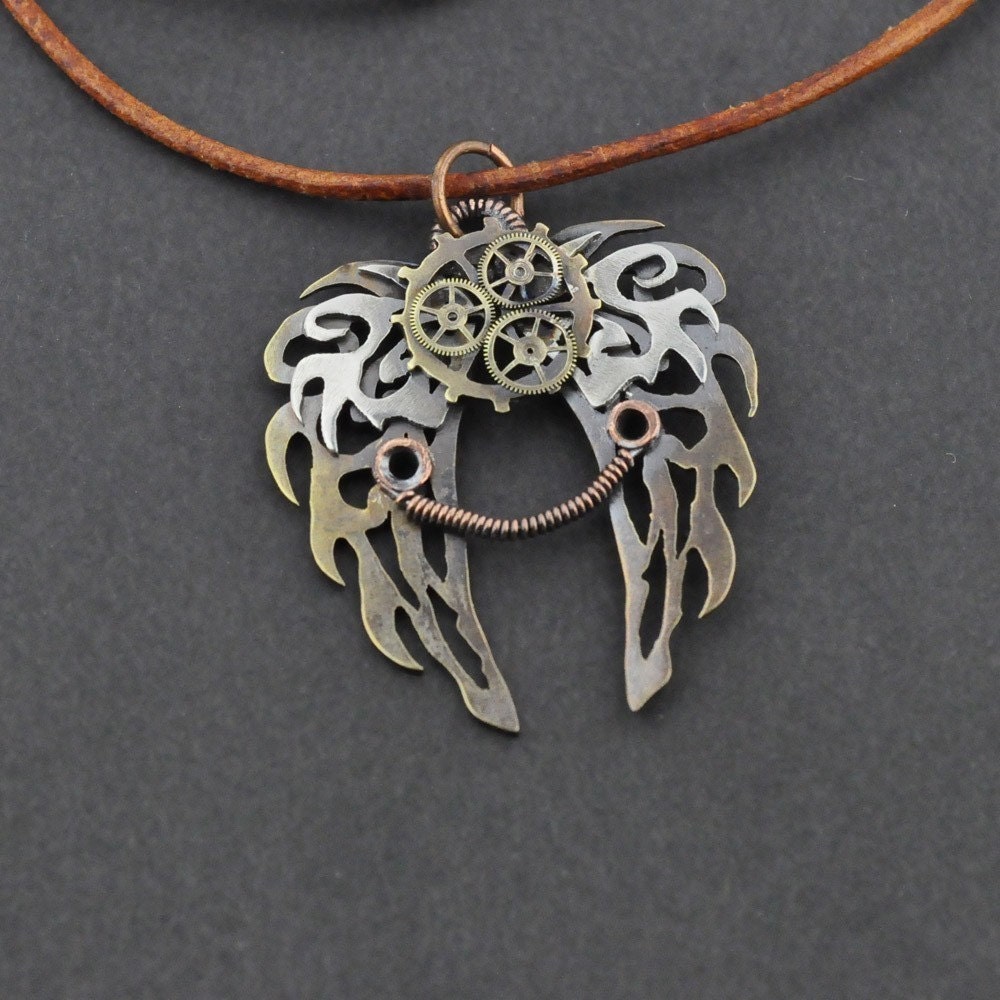 Wings Pendant inspired by Clockwork Angel