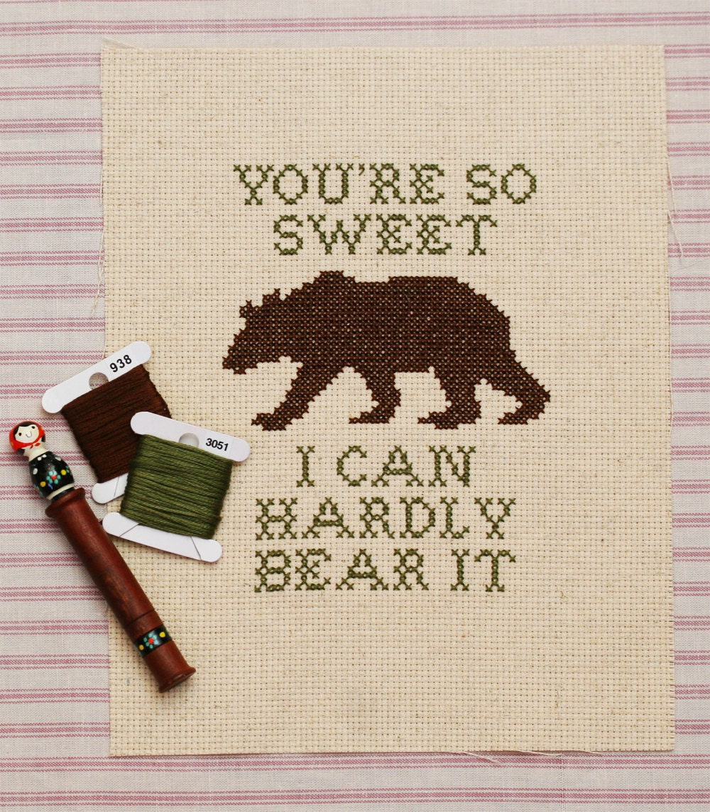 hardly bear: pdf pattern (customizable)