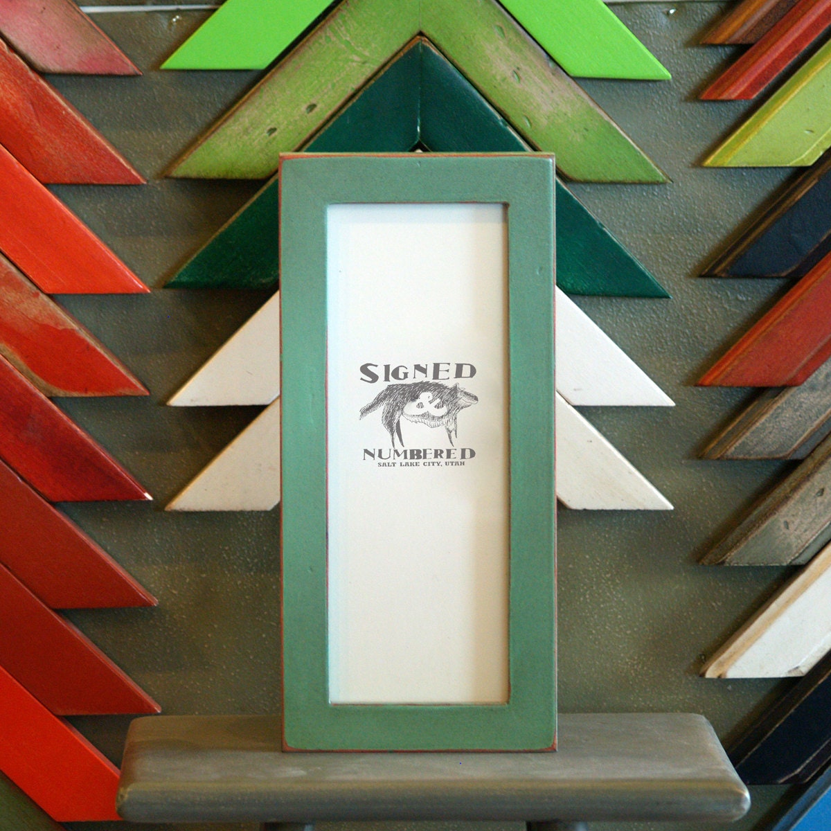 4x10 Picture Frame for PHOTO BOOTH STRIP in 1x1 Flat Style and Color of Your Choice