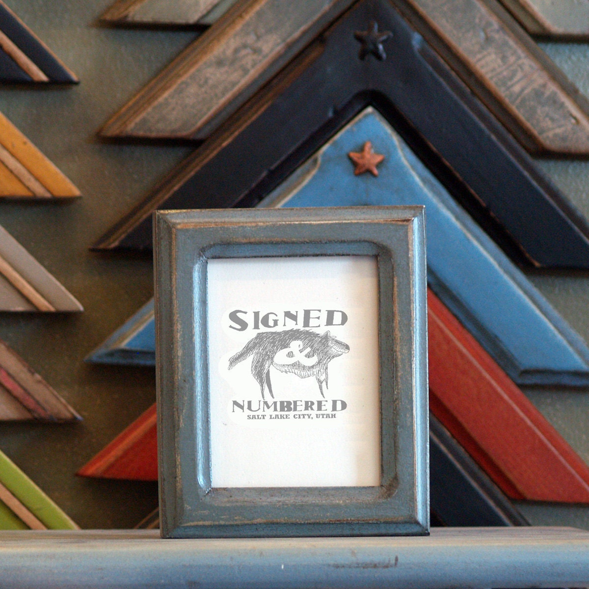 3.5x4.5 ACEO or Wallet Size Picture Frame in by signedandnumbered