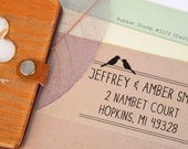 Custom Rubber Stamp: Simple. Personalised Address Stamp, Thank You Stamp, Library Stamp, Wedding Stamp, Couple Stamp, Social Links (2272)