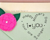 Custom Rubber Stamp (HEART) Personalized Save The Date Stamp, Custom Rubber Address Stamp, Love, Handmade by, Valentine's Day Gift (2285)