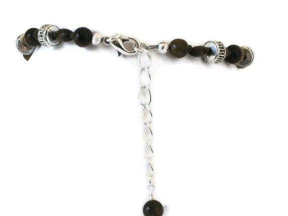 Tiger's Eye Anklet, One of a Kind Jewelry, Gift for Women, Gifts Under 10, Last Minute, Gift Wrapped, Gifts for Mom, Mothers Day