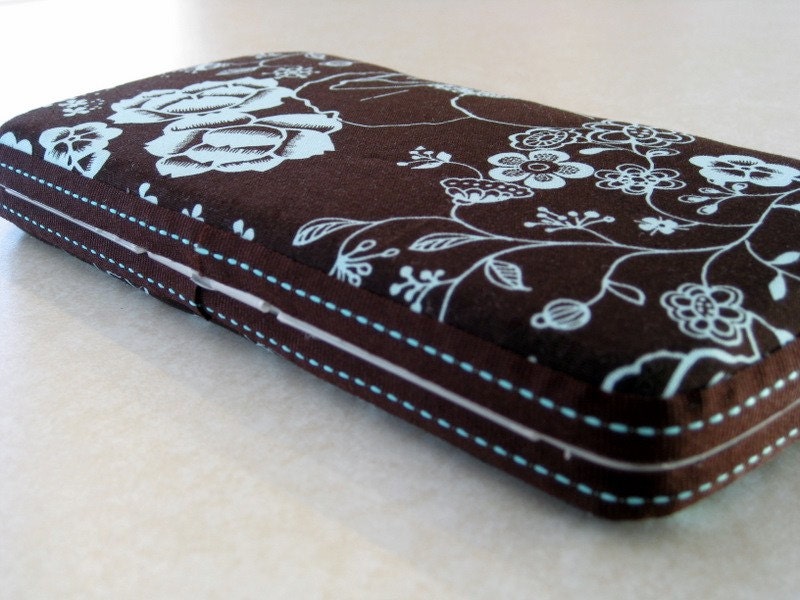Boutique Baby Wipes Case in Blue Flowers