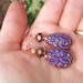In the Mood Earrings -- Gorgeous Color-Changing Mood Teardrops w Purple Crystals & Copper Stardust Beads // Proceeds Aid Disaster Relief
