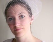 Russian netting and Tulle Double Birdcage Veil