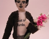 Morrissey Finger Puppet and Mic Stand