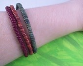 Earthy Wooden Beaded Stretch Bracelet Set Medium (Set of 3 bracelets)