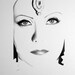 Greta Garbo Portrait Pencil Drawing Fine Art Print Vintage Glamour Mata Hari Classic Hollywood 1930s Art Deco Hand Signed by Artist