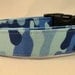 Awesome Light Blue and Dark Blue Camo Dog Collar Camouflage