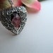 Sale - Heavenly Angel Wing Necklace in Sterling Silver with Faceted Amethyst and Sterling Silver Chain