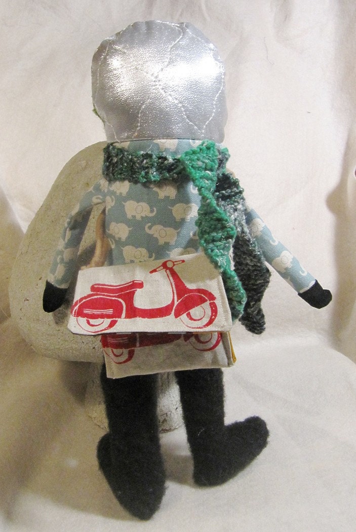 Scooter Themed Plush Softie Doll