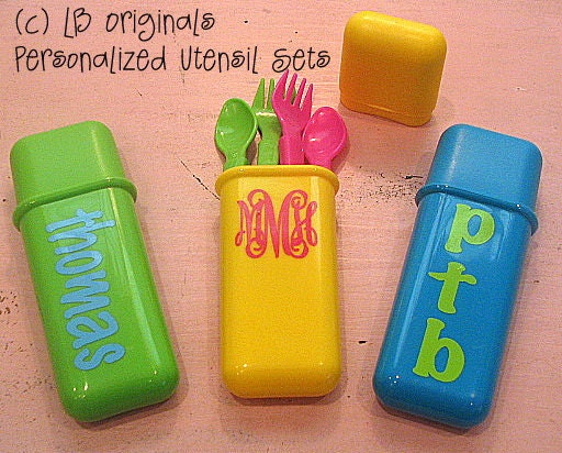 Personalized Childs Utensil Set
