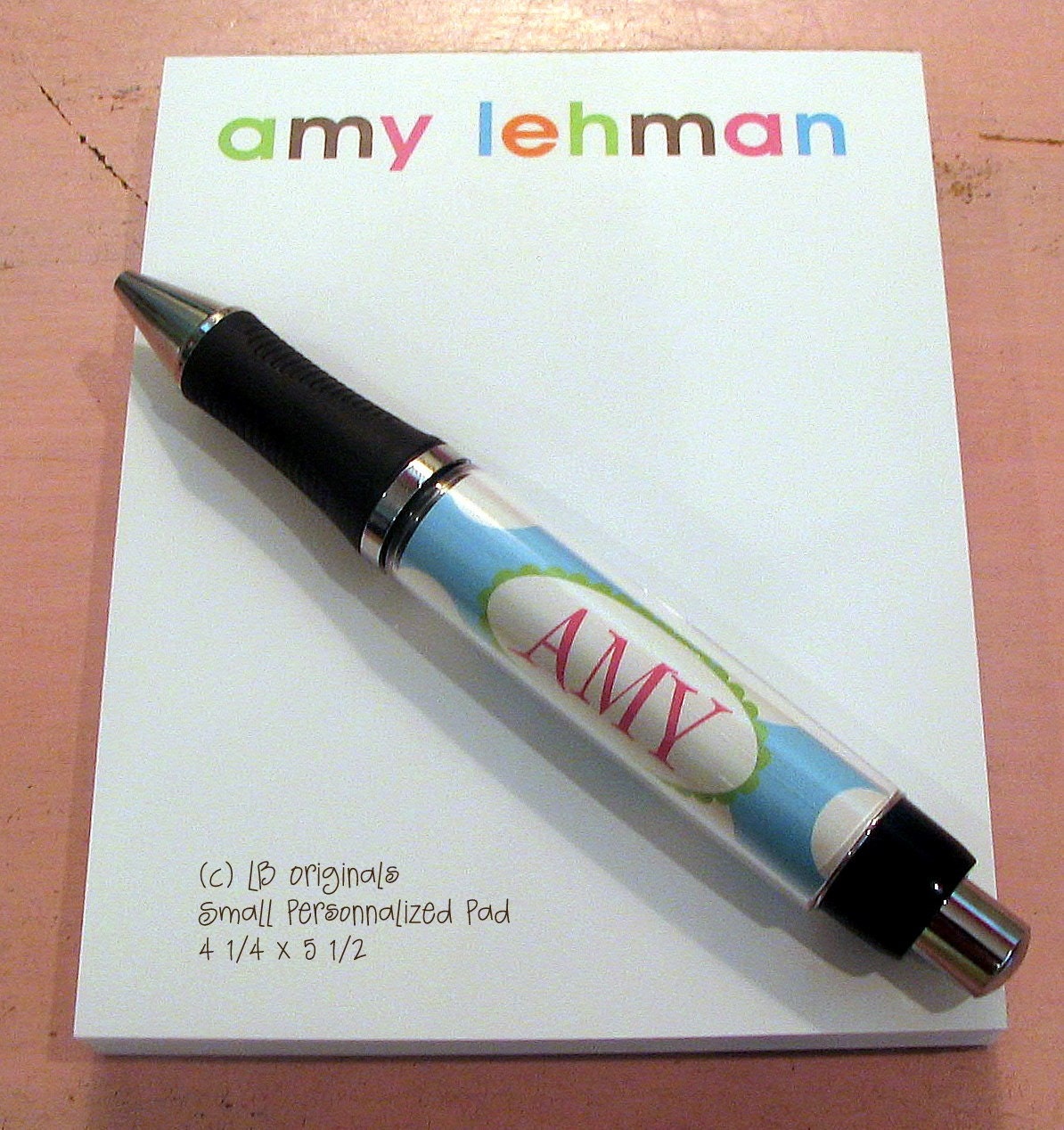 Personalized Name Pad