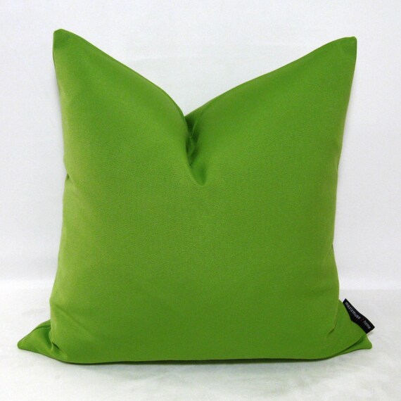 Lime Green Pillow Cover Outdoor Indoor Decorative by Mazizmuse