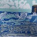 SALE Wild Waves Linocut print ref 103