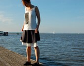 skirt grey / white