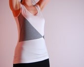 t-shirt / white, grey, light-grey