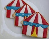 Carnival Circus Tent Cookies - One dozen