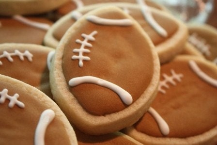 Football Tailgate Party Cookie Favors - one dozen