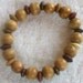 Men Brown Bracelet, Wood Bracelet, Unisex Bracelet, Stretchy Tan Bracelet, Male brown bracelet