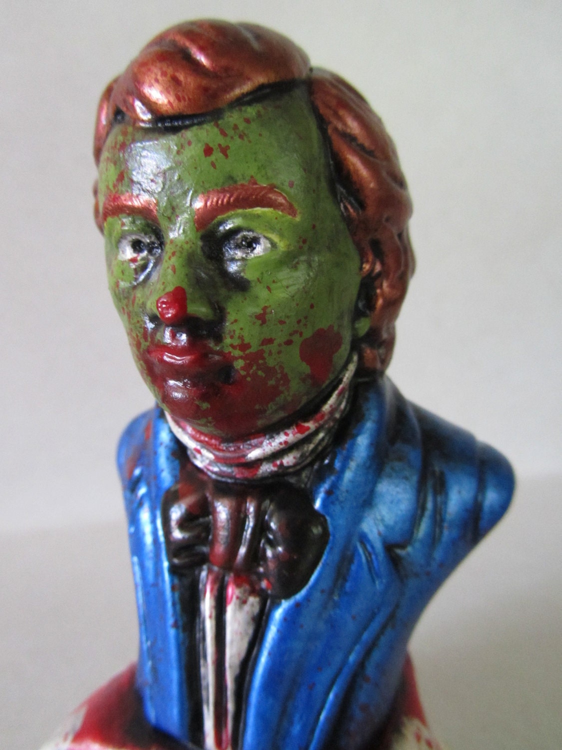 Re purposed Zombie Chopin Composer bust/statue