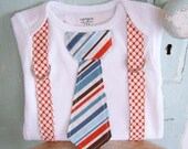 Onesie Pattern - PDF - with tie and suspenders 3 month to 18 months