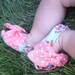 Baby Shoe Pattern - Open Toe Knotted Baby Bootie Size newborn to 2T