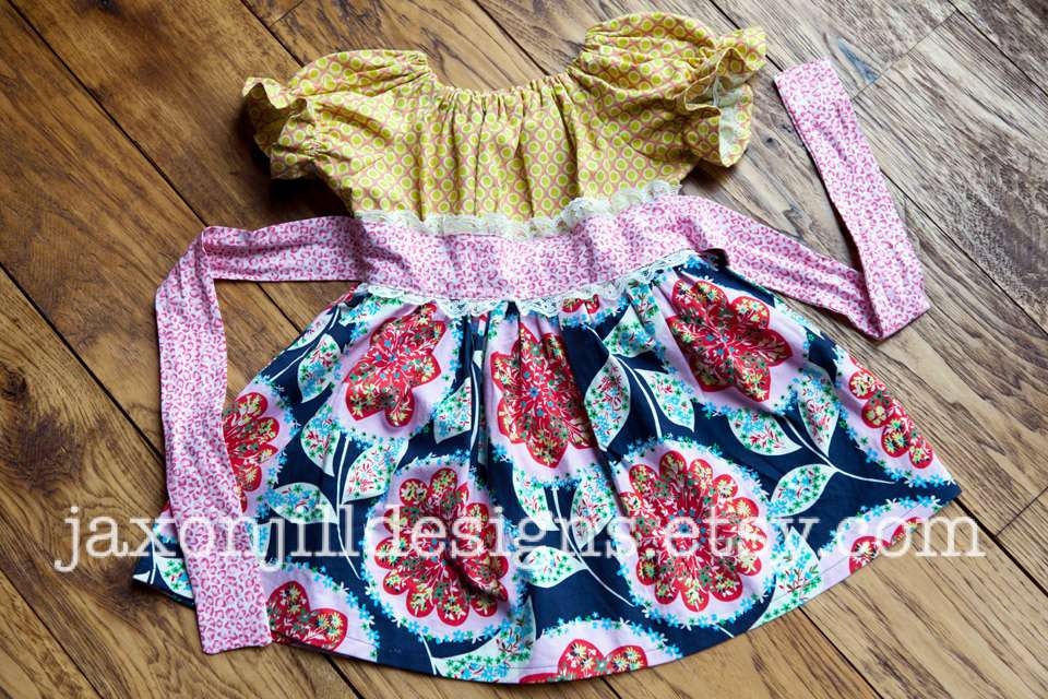 Little Girl Dress Custom Boutique Kaydee Twirl Peasant Dress By Jaxon Jill Designs