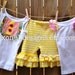 LAST PAIR Lemonade Double Ruffle Knit Shorties -Summer 2012 by Jaxon Jill Designs