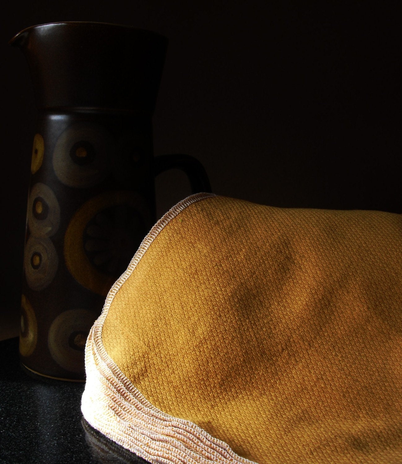 12 Hand Dyed Napkins - Golden Wheat