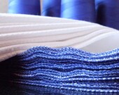 Unpaper Towels with Royal Blue Edges - Set of 12