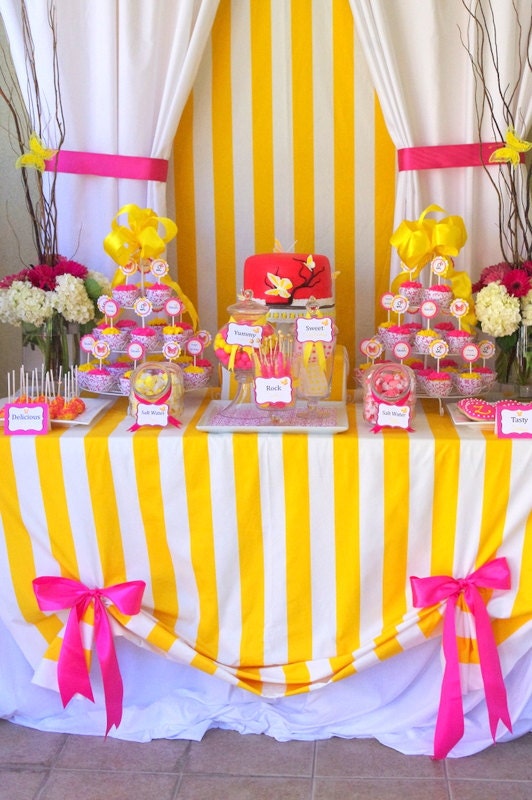 BUTTERFLY/Garden Birthday Party Printable Collection- A Blissful Nest- As Seen On Hostess With The Mostess Il_570xn