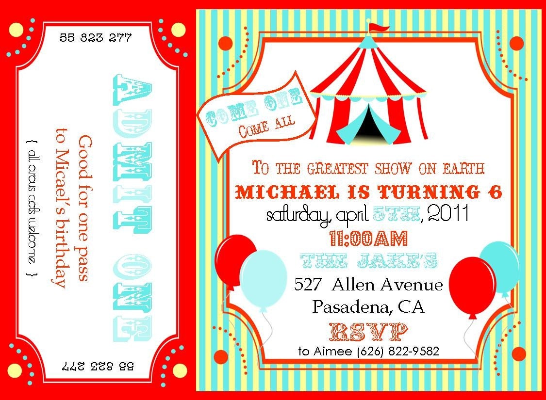Circus Carnival Big Top PRINTABLE Cupcake Toppers Party Circles - By A Blissful Nest
