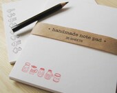 Note Pad Rubber Stamped