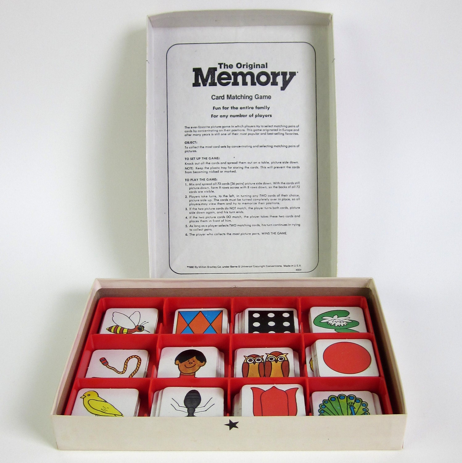 Milton Bradley MEMORY Game 1980 / Complete