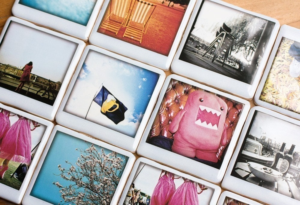 Polaroid Ceramic Coaster - Pink Monsta